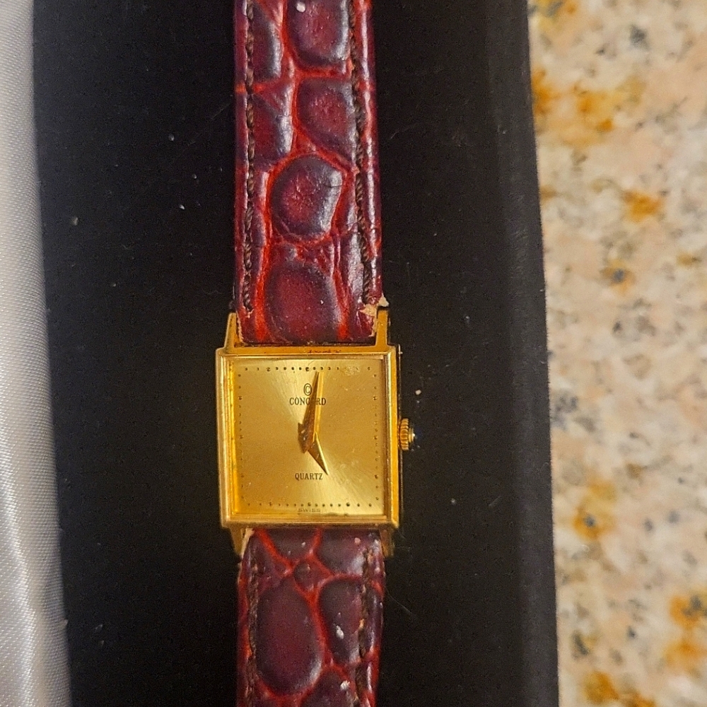14kt Concord watch With  Blue Shappire Cabachon  Crown